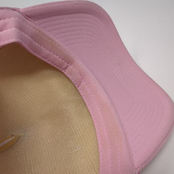 Decky Snapback Rope Trucker Hat Pink One Size Mesh Back Colorblock - Picture 8 of 9